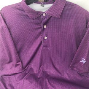 Peter Millar Summer Comfort Poky Dot Polo Shirt Men’s Medium Sawyer Golf Club